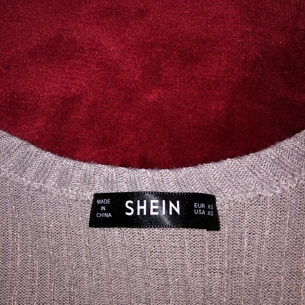 Bell Sleeve Drawstring Ribbed Crop Top - Picture 3 of 4